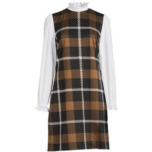 Brown Long Sleeve Dress